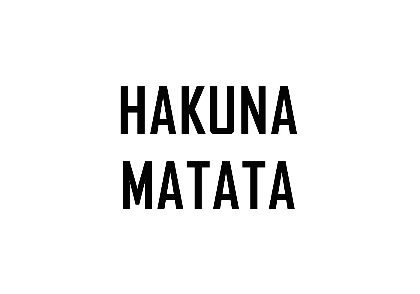 Hakuna Matata Plakat - Posterbox.dk