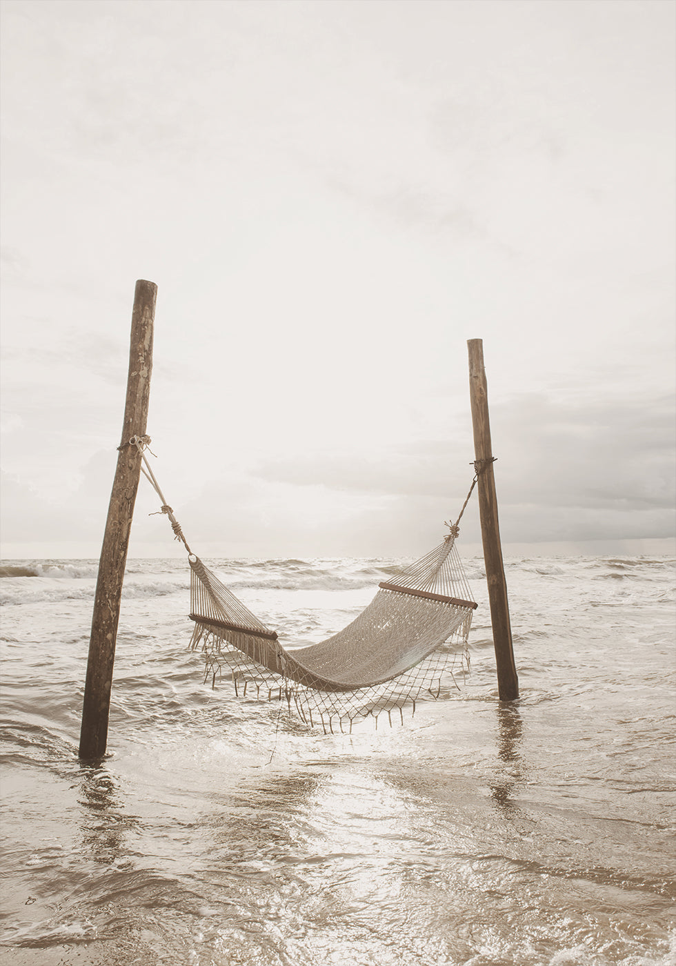 Hammock on a Tropical Beach Plakat - Posterbox.dk