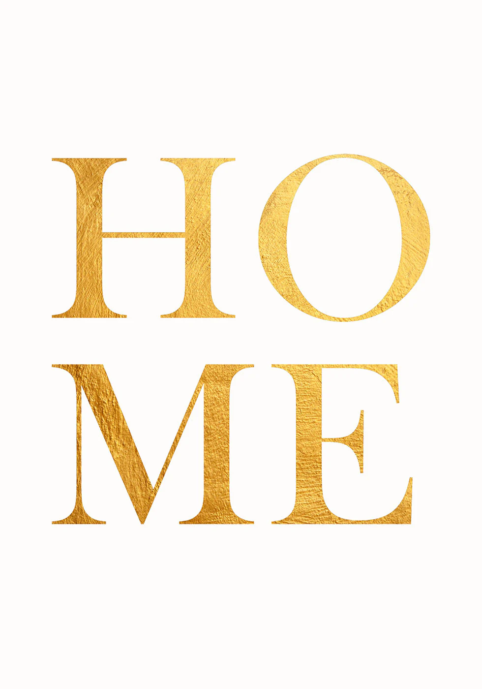 Home Gold Typography Plakat - Posterbox.dk