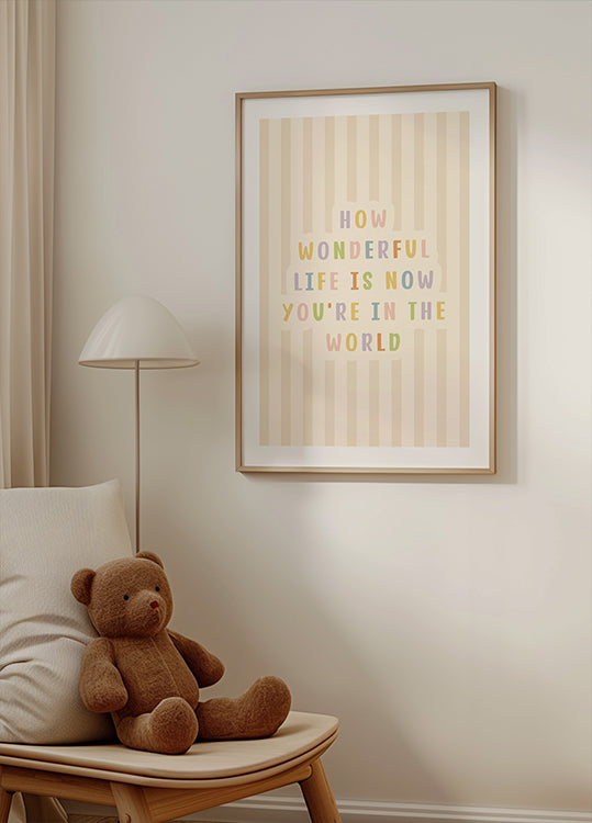 How Wonderful Life Is Plakat - Posterbox.dk