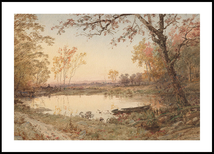 Jasper F. Cropsey - Hastings on Hudson Plakat - Posterbox.dk