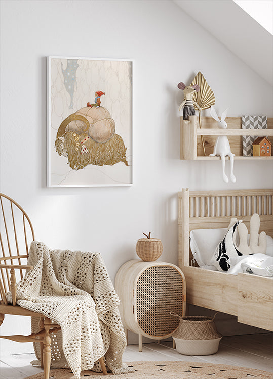 John Bauer - Julbocken Plakat - Posterbox.dk