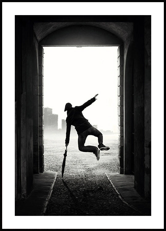 Joyful Leap Urban Plakat - Posterbox.dk