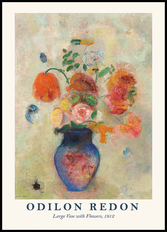 Large Vase With Flowers, Odilon Redon 1912 Plakat - Posterbox.dk