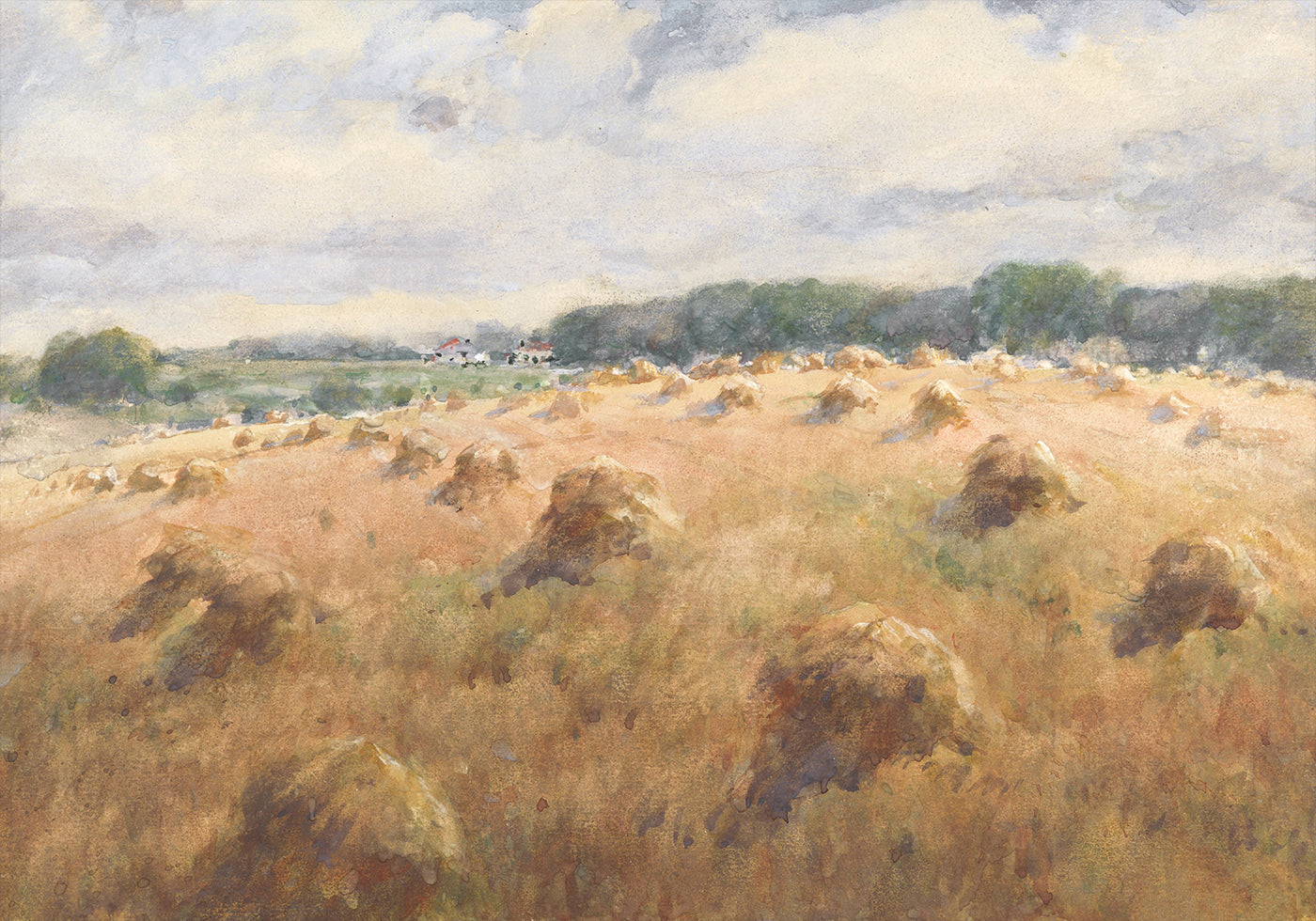 Maryland Wheat Fields Landscape Plakat - Posterbox.dk
