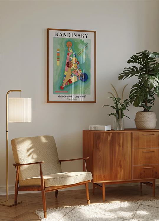 Multi Colored Triangle, 1927, Wassily Kandinsky Plakat - Posterbox.dk