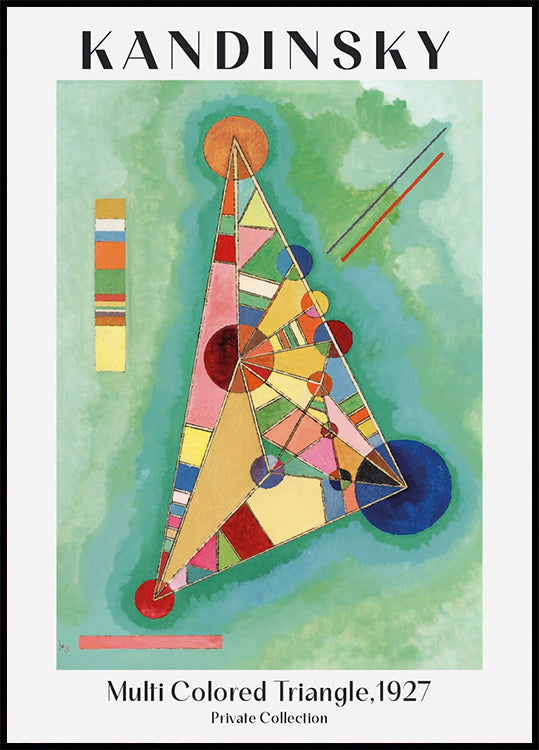Multi Colored Triangle, 1927, Wassily Kandinsky Plakat - Posterbox.dk