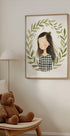 Peaceful Girl Illustration Plakat - Posterbox.dk