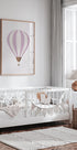 Pink Hot Air Balloon Plakat - Posterbox.dk