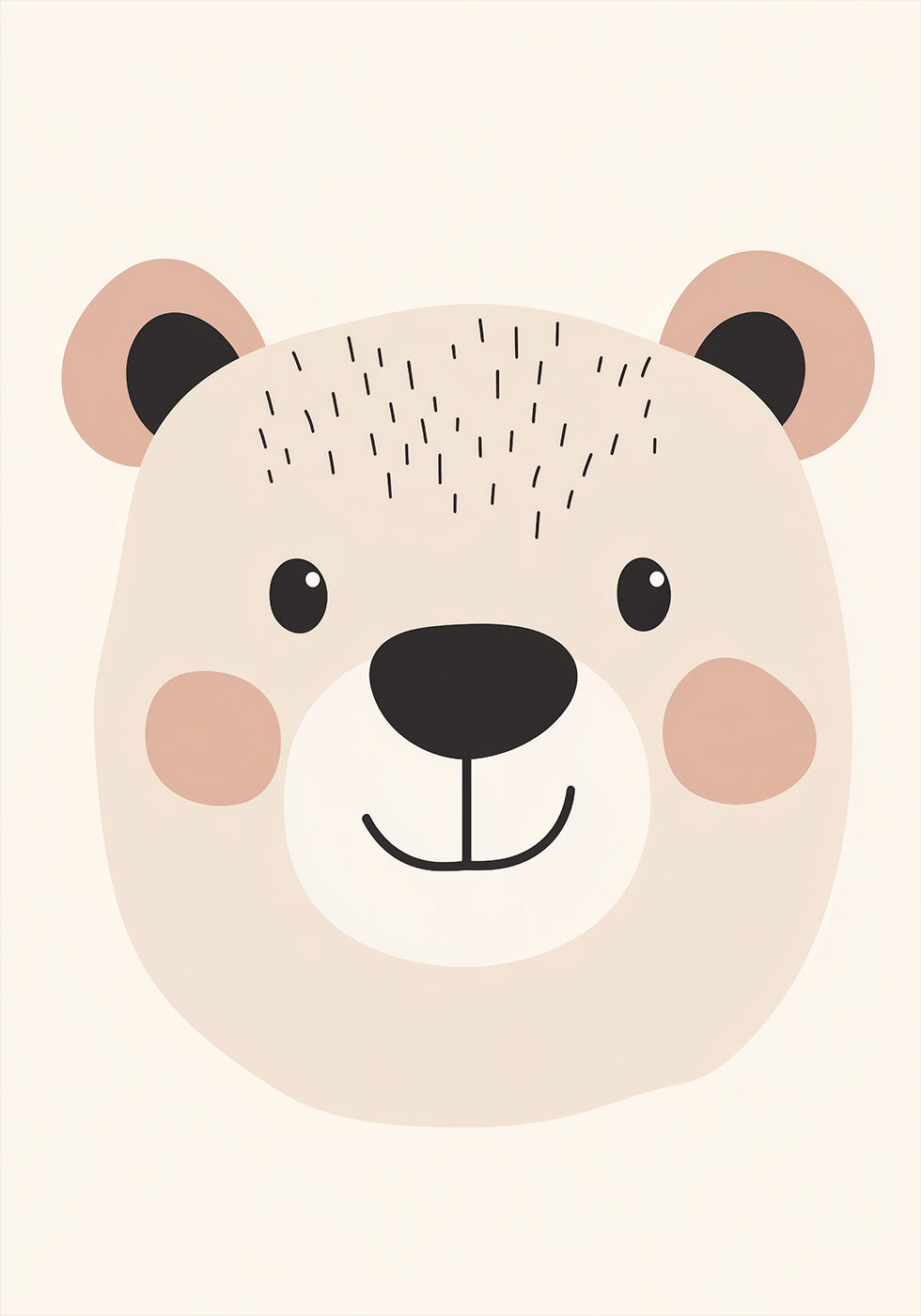 Smiling Bear Plakat - Posterbox.dk