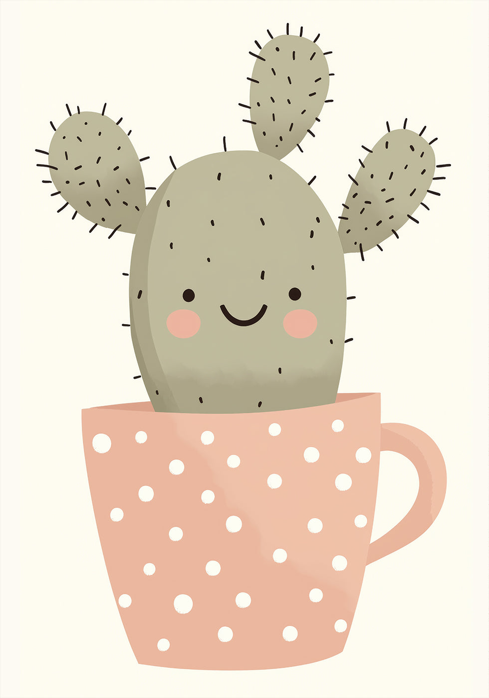 Smiling Cactus Plakat - Posterbox.dk