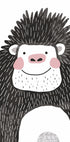 Smiling Gorilla Illustration Plakat - Posterbox.dk