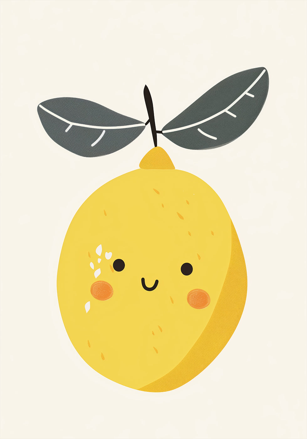 Smiling Lemon Plakat - Posterbox.dk