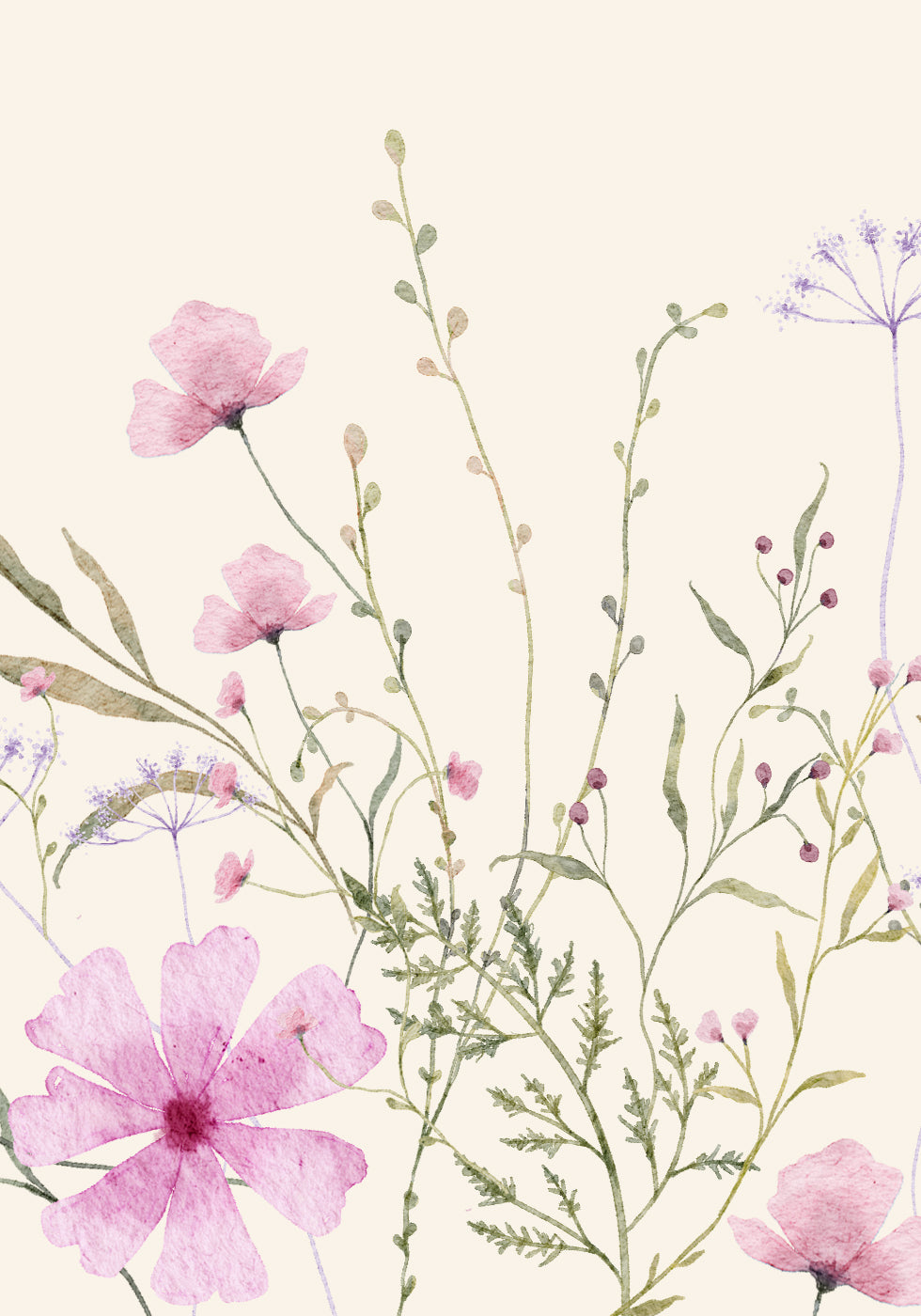 Soft Wildflowers Plakat - Posterbox.dk