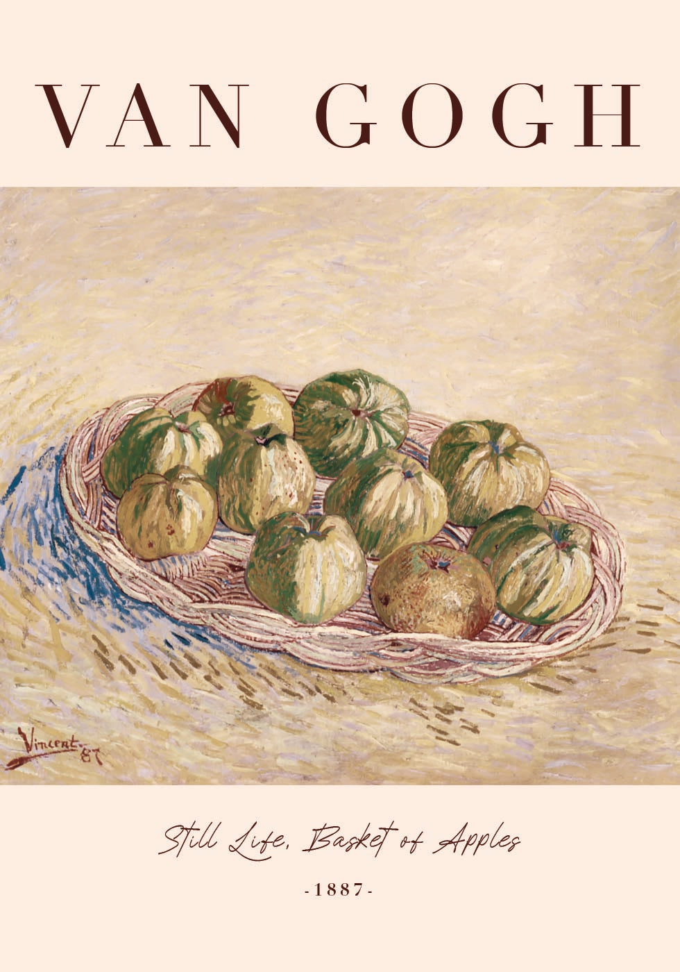 Still Life, Basket of Apples by Vincent van Gogh Plakat - Posterbox.dk