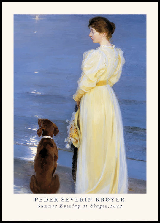 Summer Evening at Skagen, Peder Severin Krøyer Plakat - Posterbox.dk