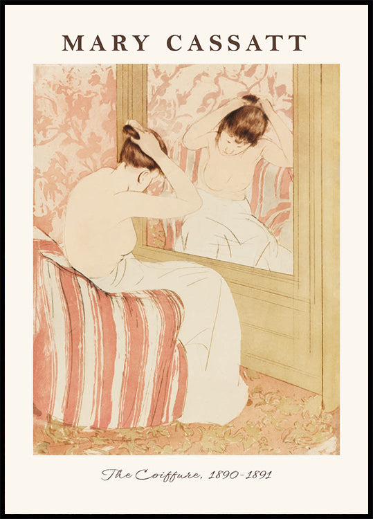 The Coiffure, Intimate Mary Cassatt portrait Plakat - Posterbox.dk