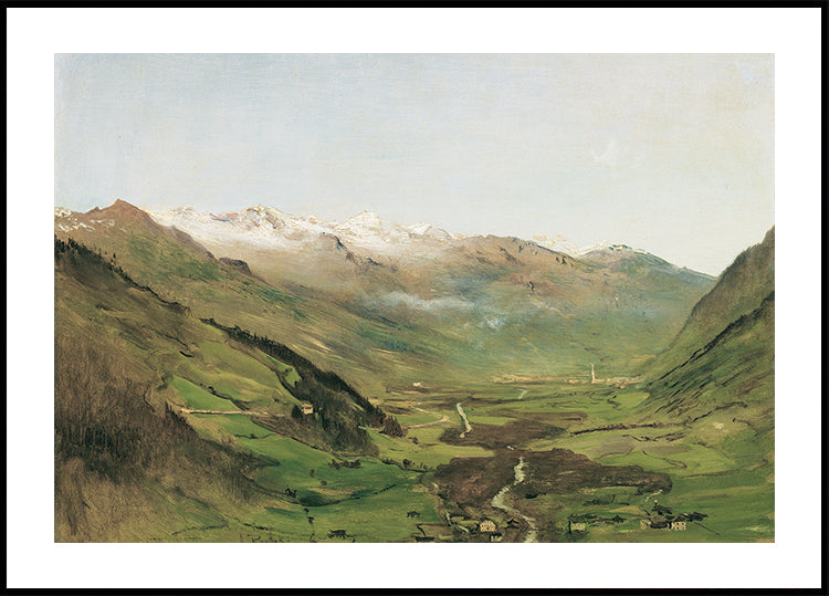 The Gastein Valley by Anton Romako Plakat - Posterbox.dk