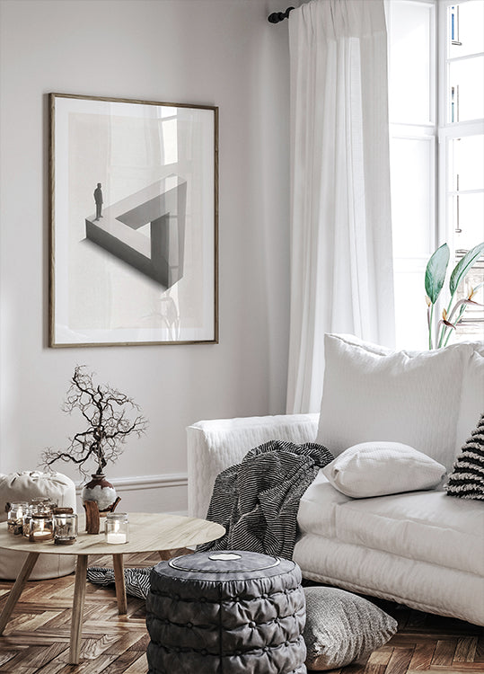 The Illusion of Progress, Penrose Triangle Plakat - Posterbox.dk