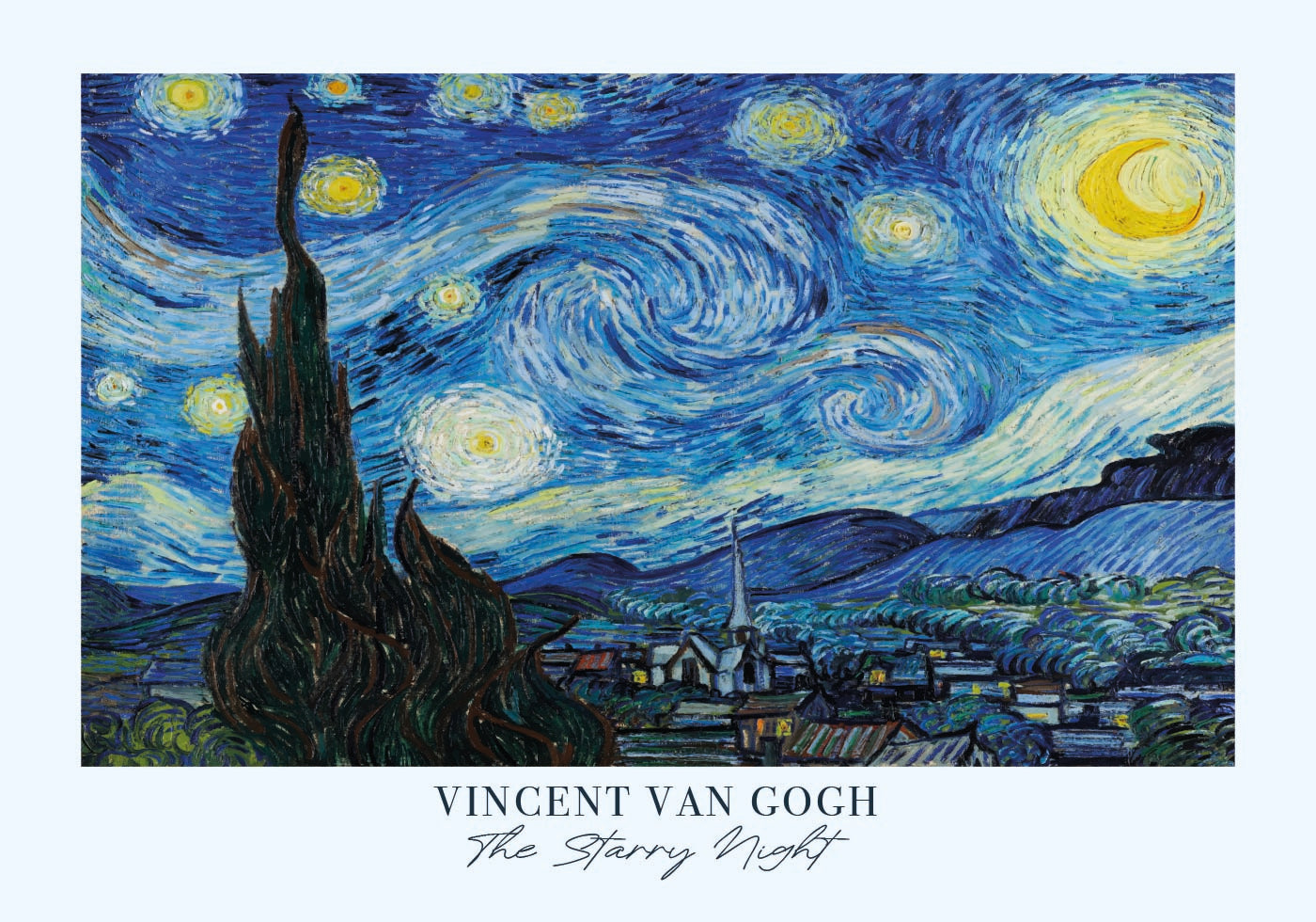 The Starry Night by Vincent van Gogh Plakat - Posterbox.dk