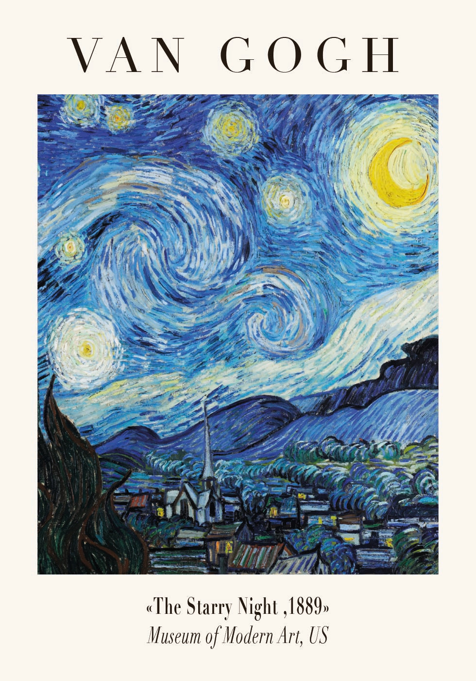 The Starry Night Plakat - Posterbox.dk