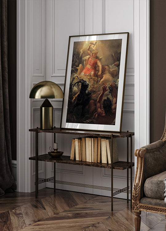 Thor's Fight with the Giants by Mårten Eskil Winge Plakat - Posterbox.dk