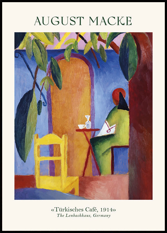 Turkish Cafe, August Macke Plakat - Posterbox.dk