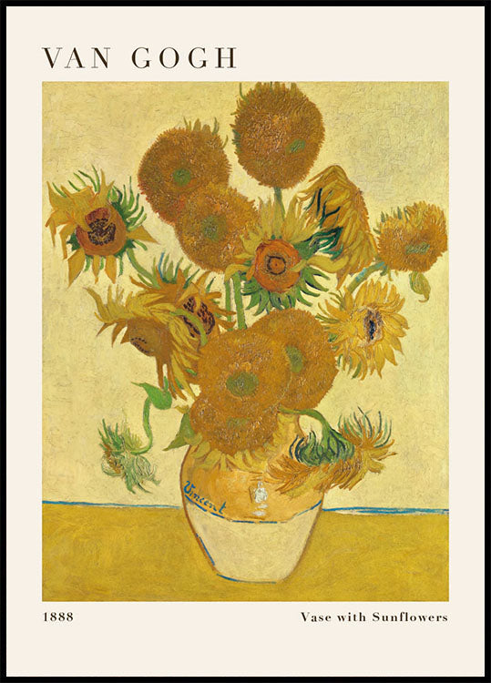 Vase with Sunflowers by Vincent van Gogh Plakat - Posterbox.dk