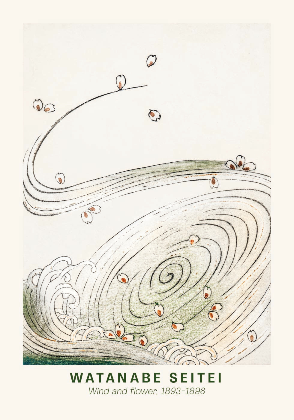 Watanabe Seitei Wind And Flower Plakat - Posterbox.dk