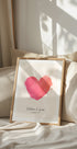 Watercolor Heart Personalized Plakat - Posterbox.dk
