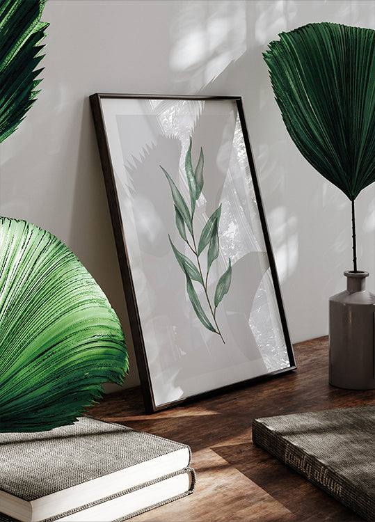 Watercolor Leaf Plakat - Posterbox.dk