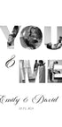 You & Me Personalized Couple Plakat - Posterbox.dk