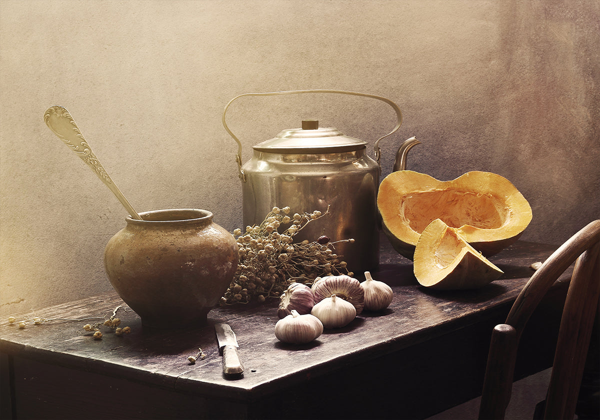 Still life with Pumpkins#15c Poster