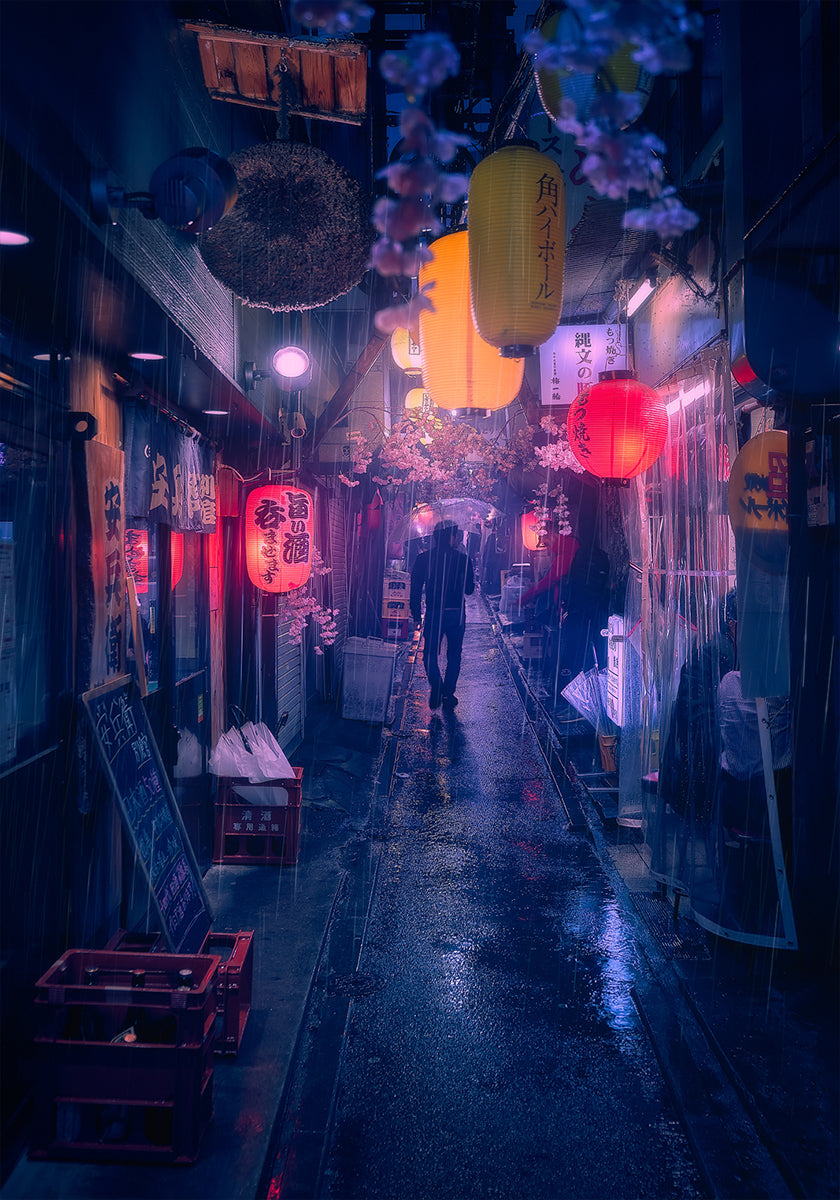Tokijas zilais lietus