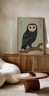 Rainy Owl Illustration Poster - Posterbox