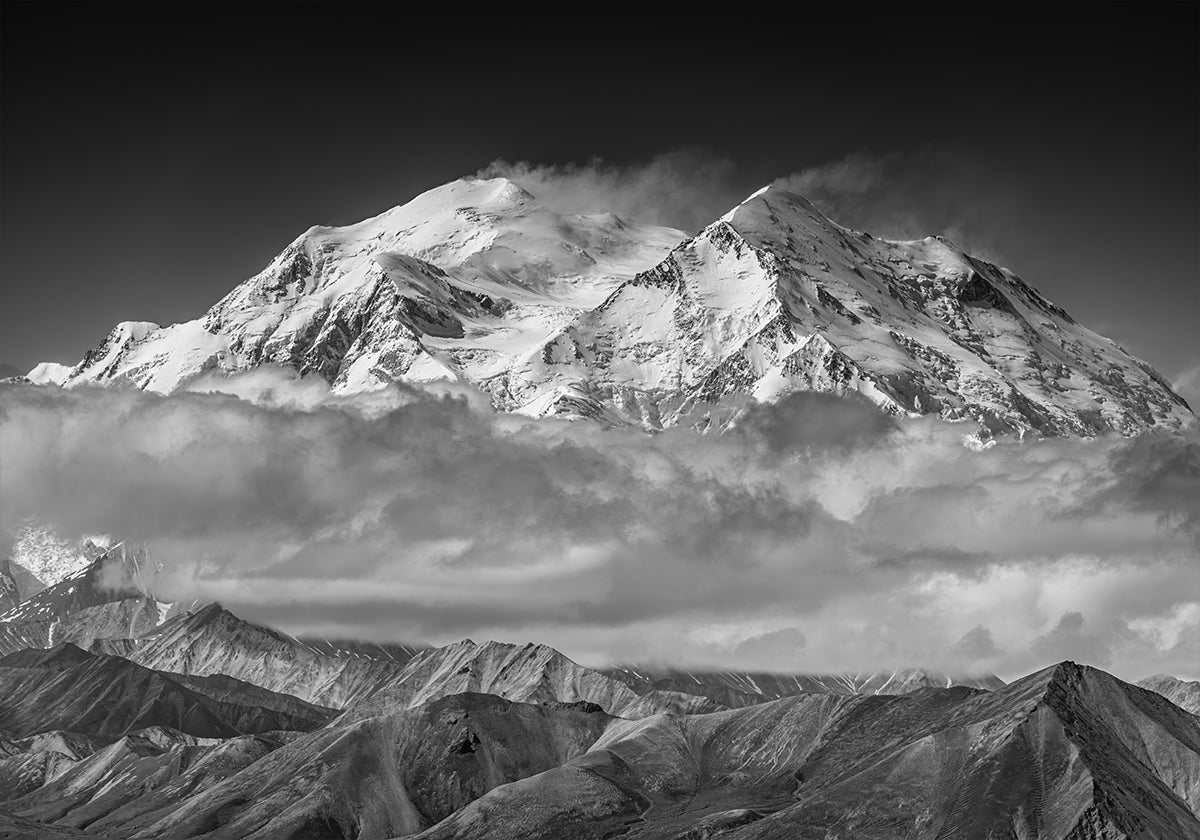 Denali aus dem Géigewier Ridge Linn Affiche