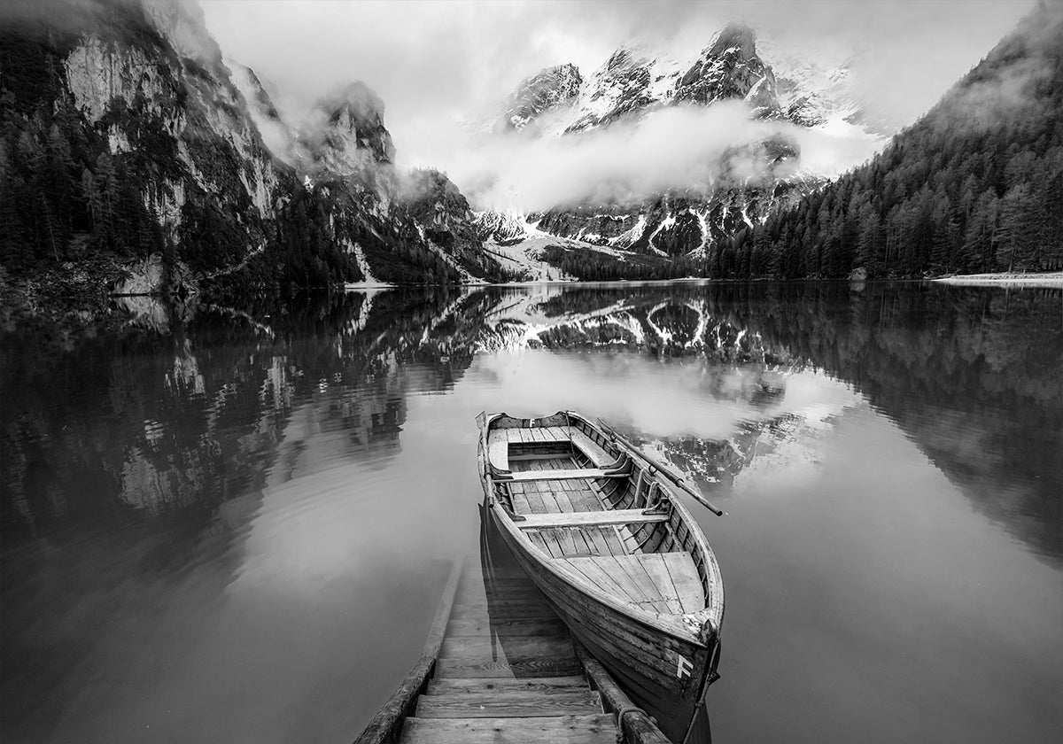 A blanco y negro Poster