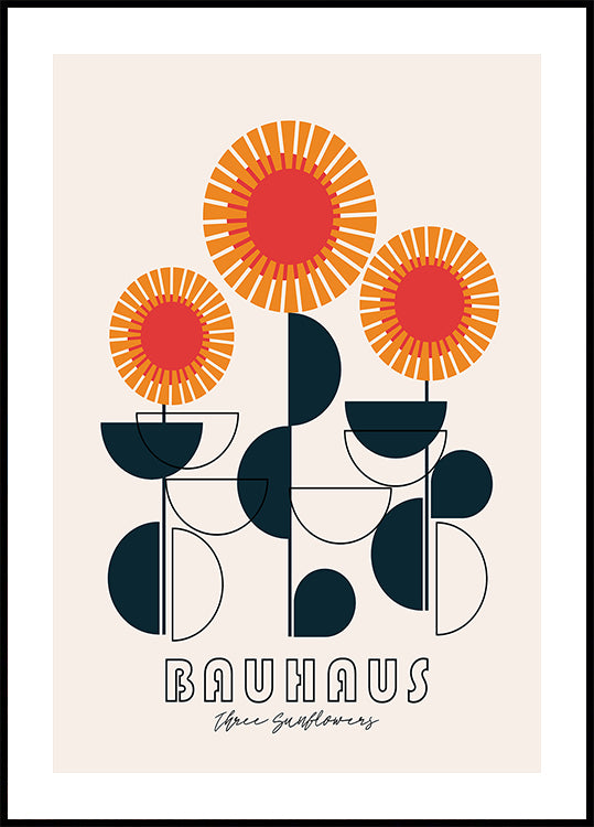 Bauhaus - Three Sunflowers (NEW) - Posterbox