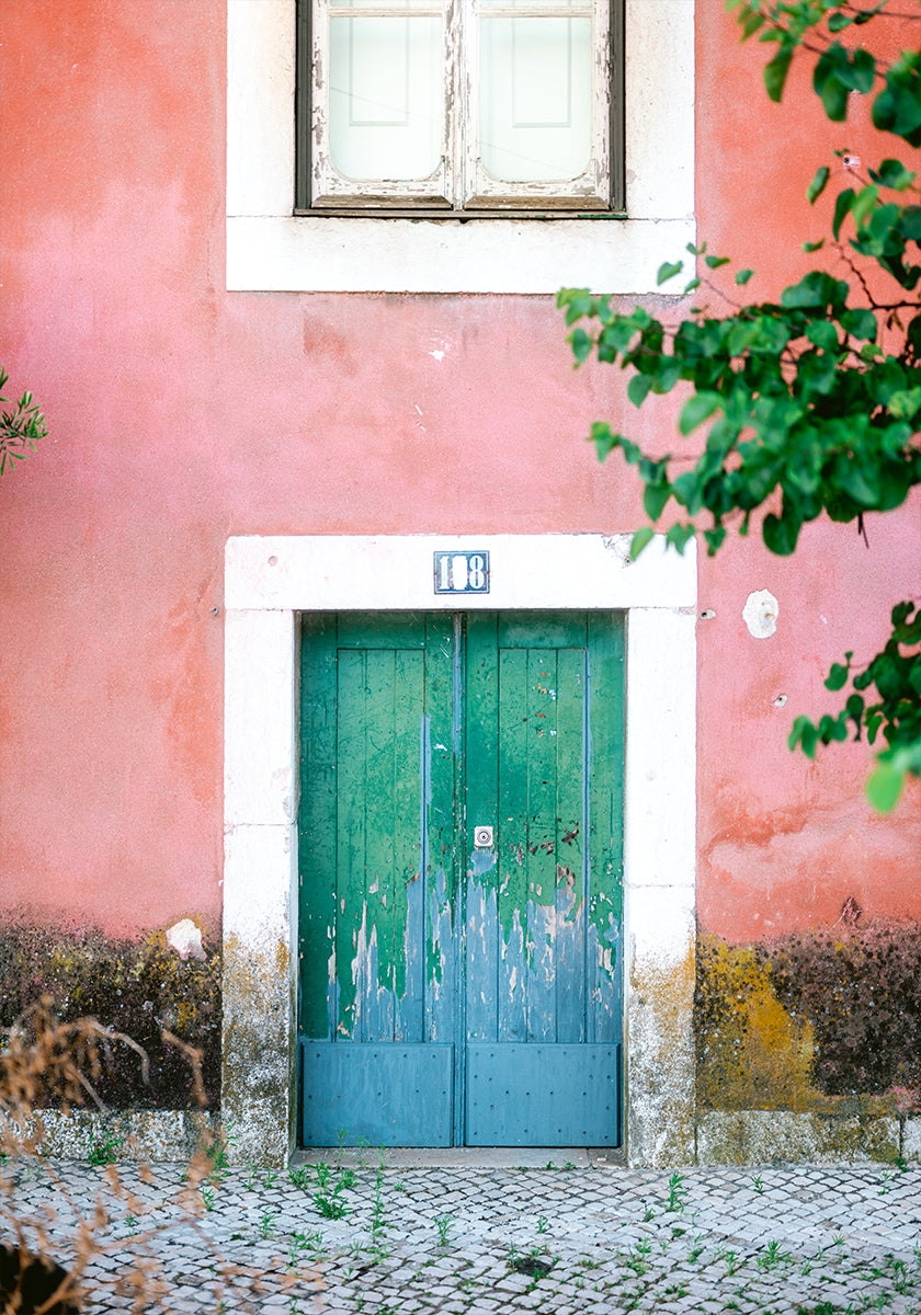 Little door in Lisbon Poster