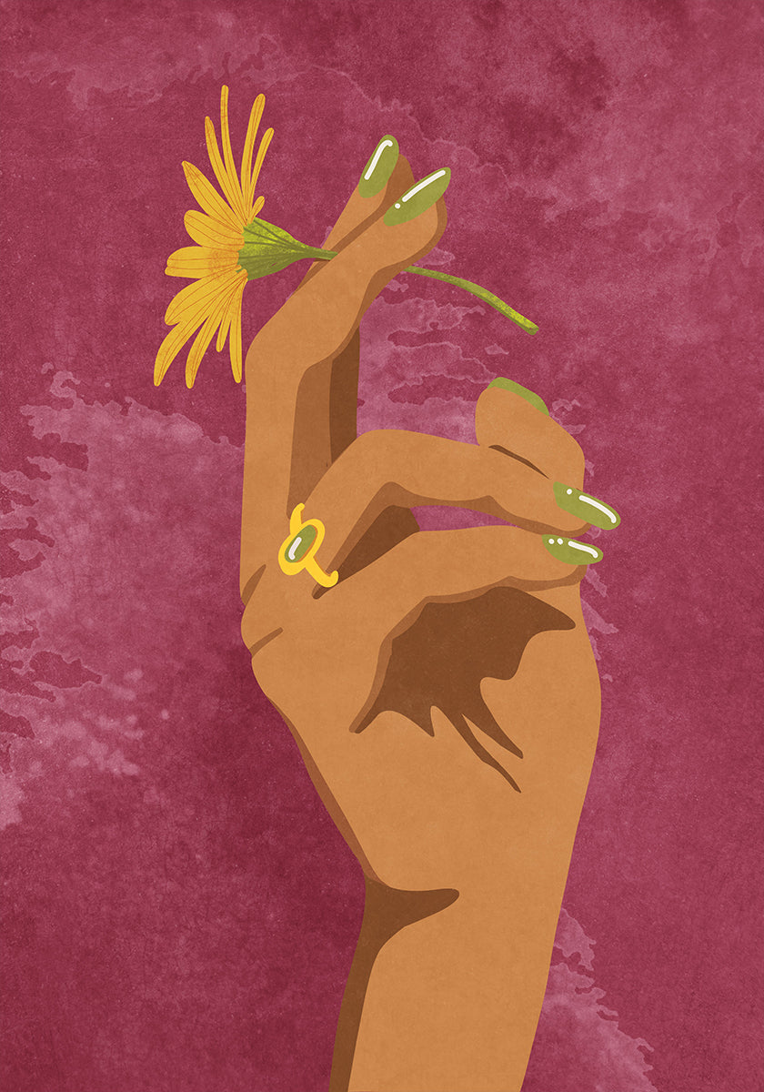 Smoking Flower Poster
