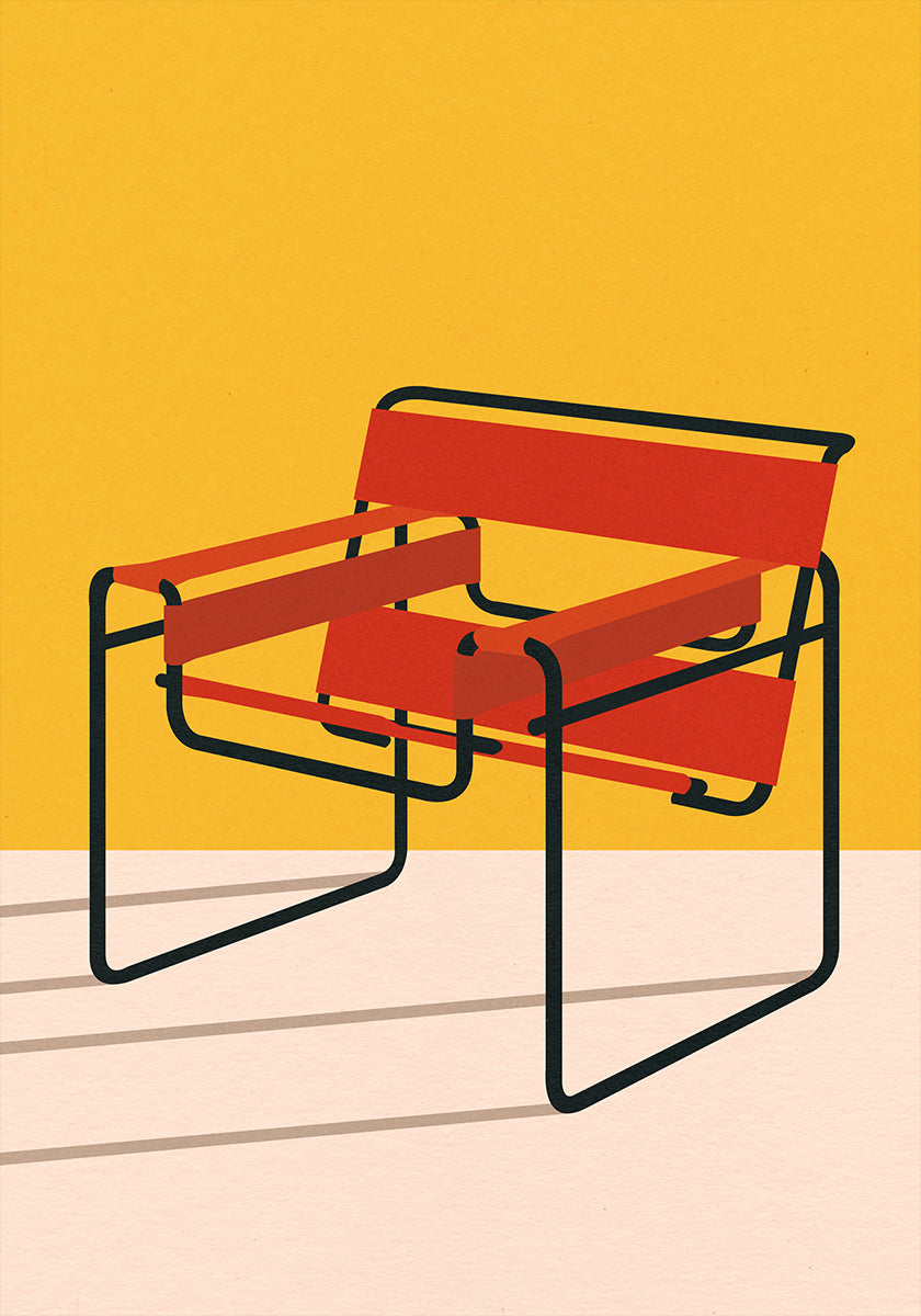 Wassily szék Marcel Breuer plakát