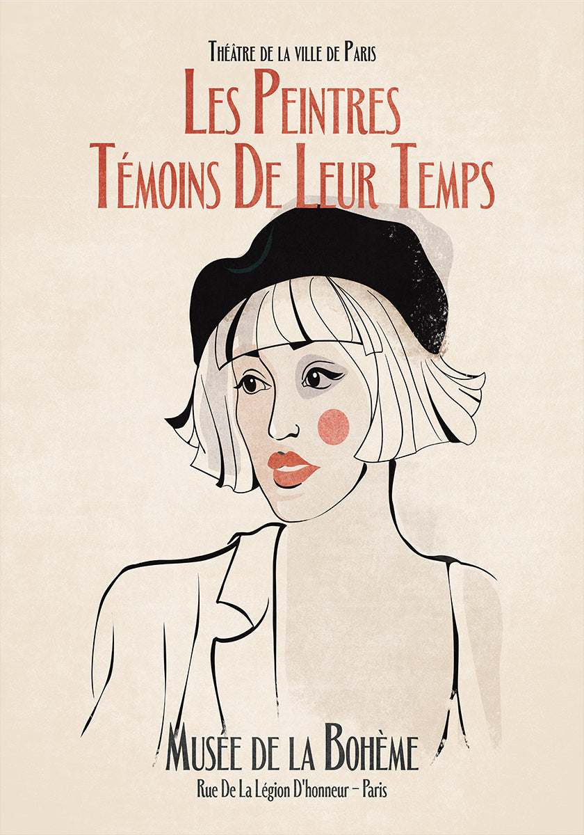 A párizsi múzsa plakátja