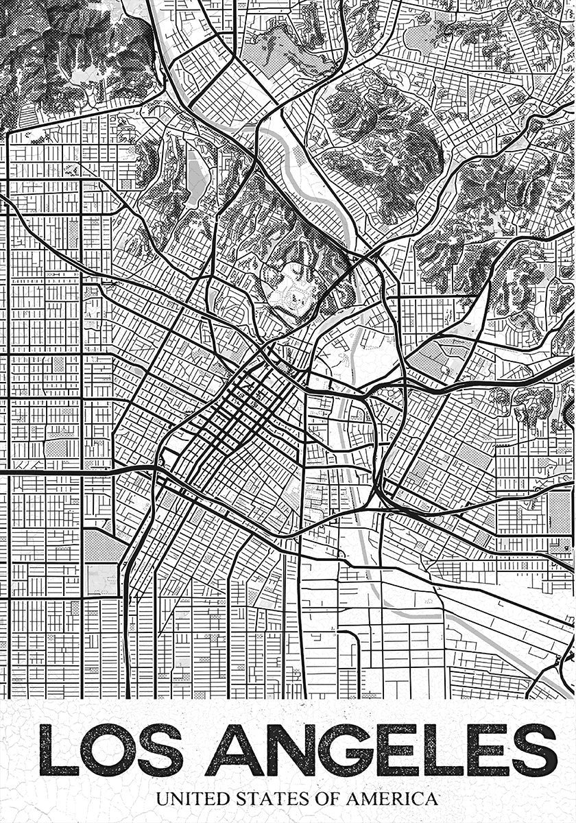 Los Angeles White Plakat