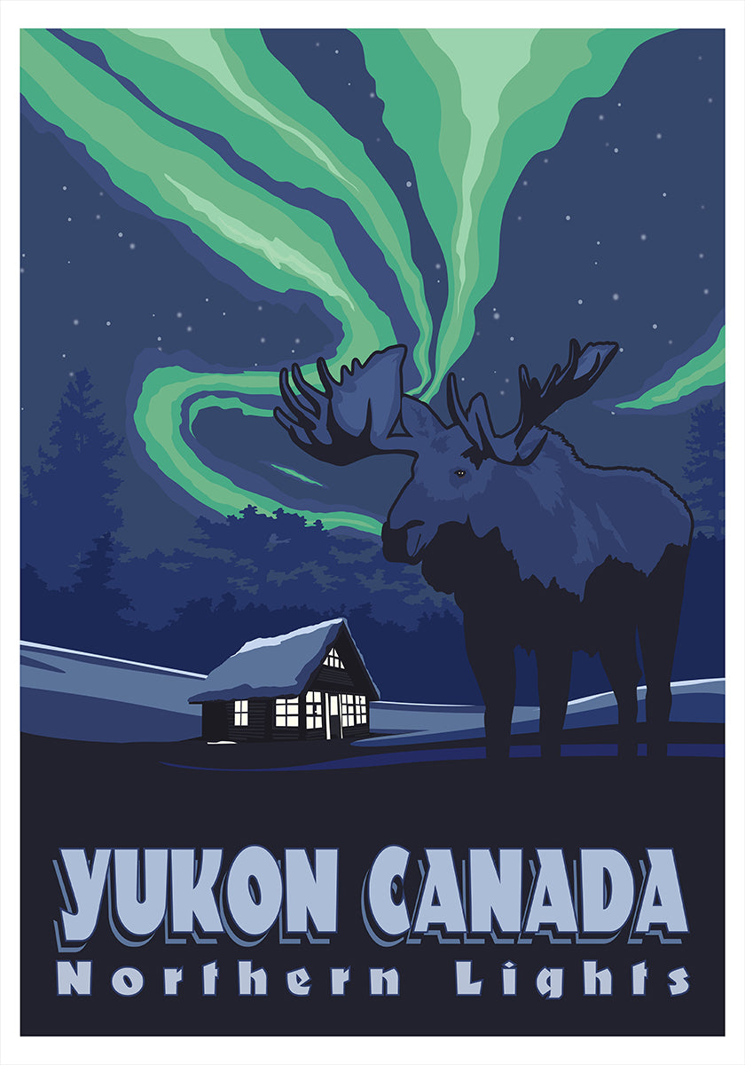 Yukon Canada Travel Print poszter