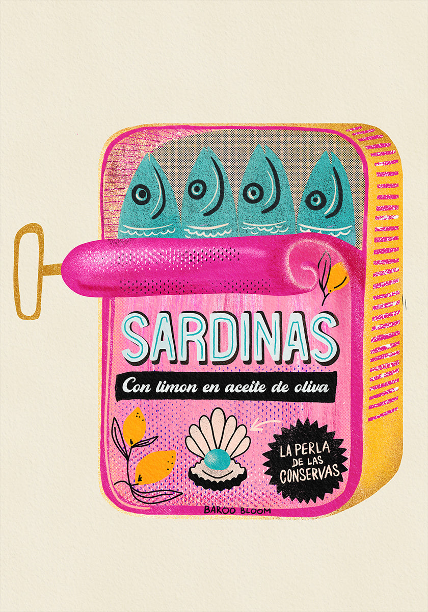 Sardinen Blech Affiche