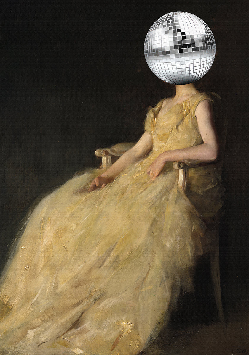 Disco Head Vintage kolāža