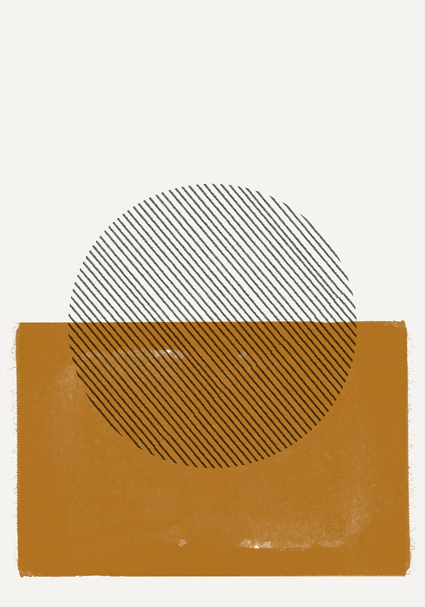 Gestreift Horizont Affiche