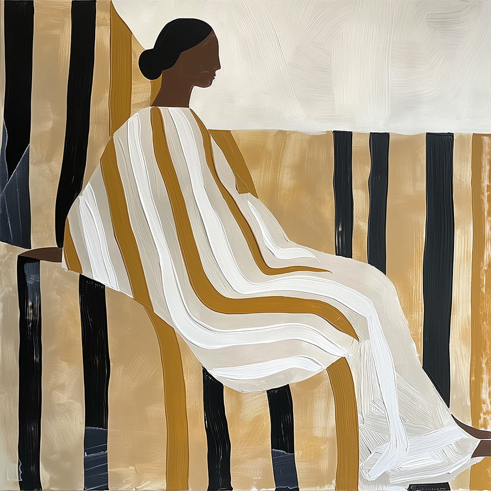 Lady In Stripes plakatas