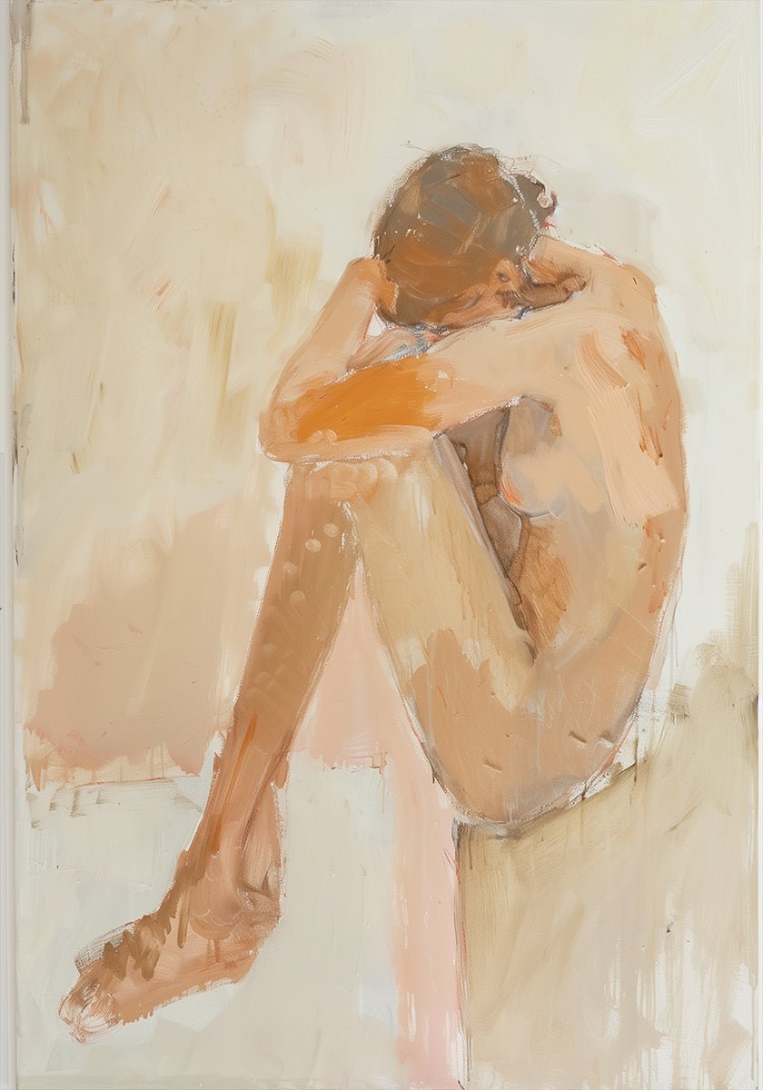 Nő a fürdőszobában poszter