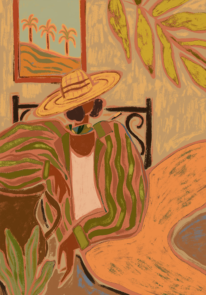 Lady in Stripe plakatas